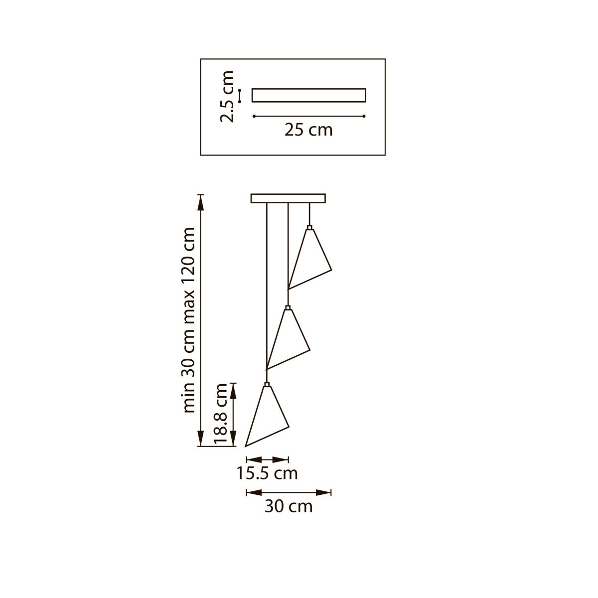 Подвесная люстра Lightstar Cone GW 757036