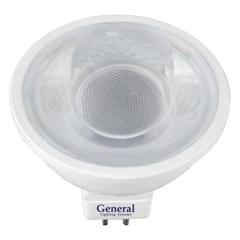 Светодиодная лампа General GLDEN-MR16-7-230-GU5.3-4500 643500