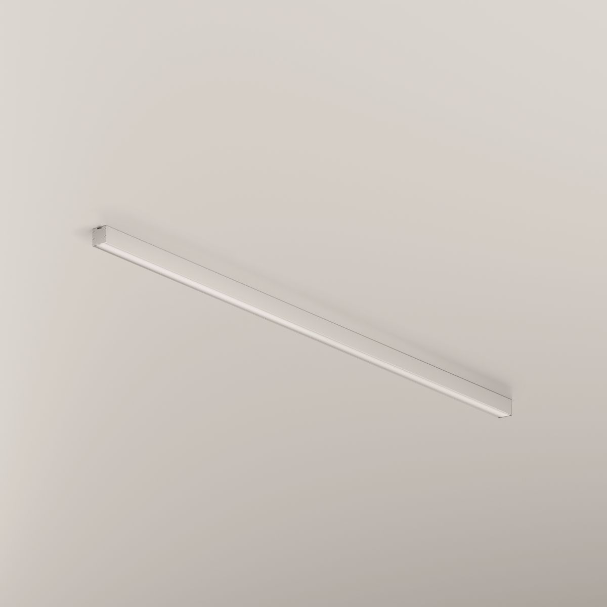 Линейный накладной светильник Maytoni Technical 3000K 50x50 (Серебро, 2 м) LL311023