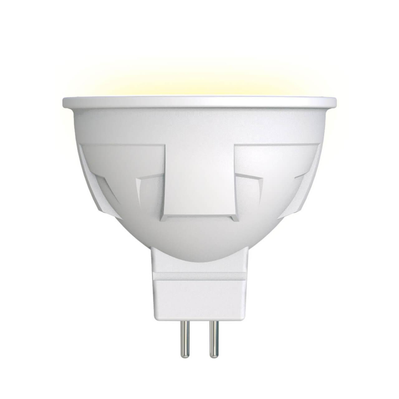 Лампа светодиодная (UL-00002424) Uniel GU5.3 6W 3000K матовая LED-JCDR 6W/WW/GU5.3/FR PLP01WH