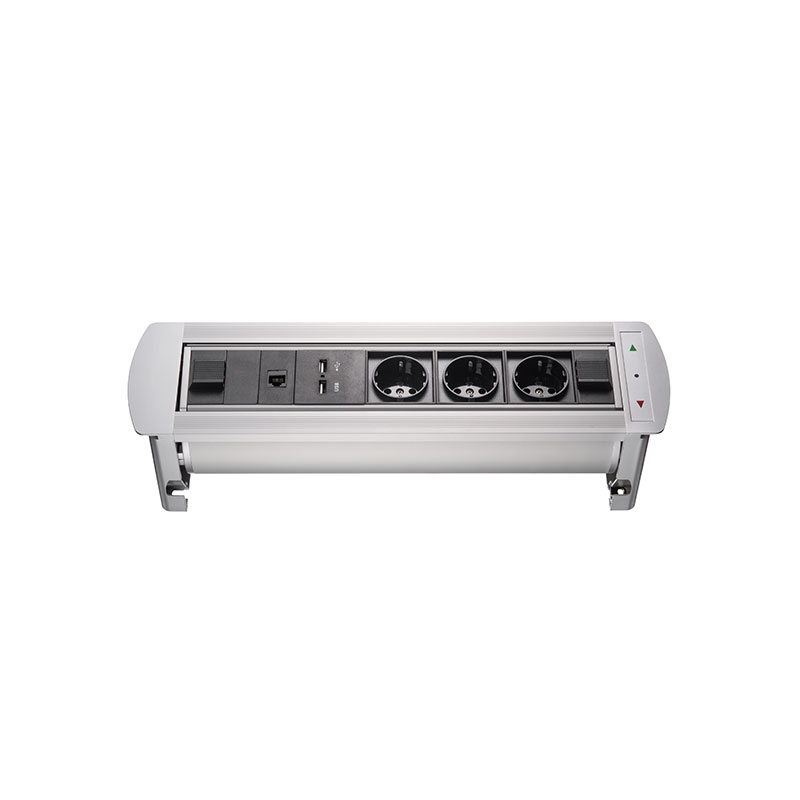 Блок розеток (3 секции, 2 USB и RJ-45) Mebax 00-00001185