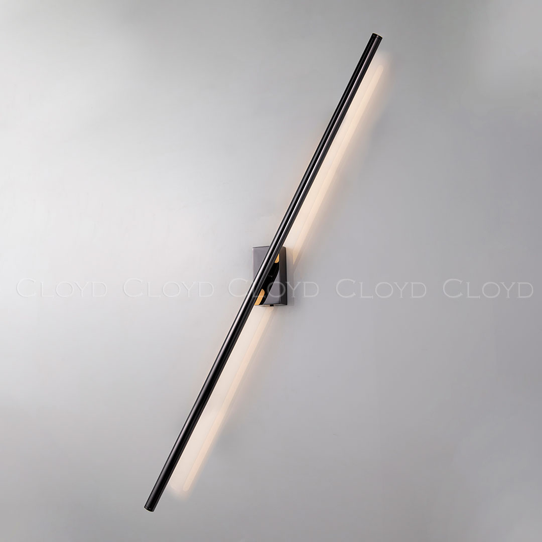 Настенный светильник черный Cloyd Lineas 20455