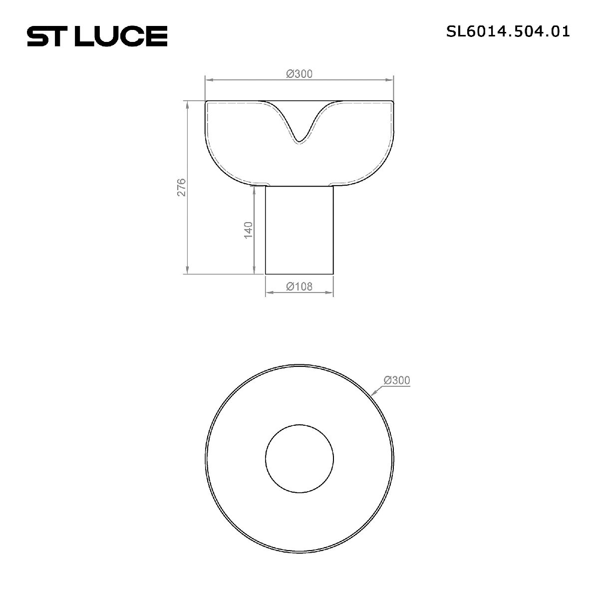 Настольная лампа ST Luce Ripple SL6014.504.01