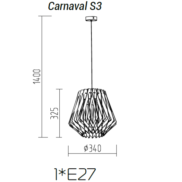 Подвесной светильник TopDecor Carnaval S3