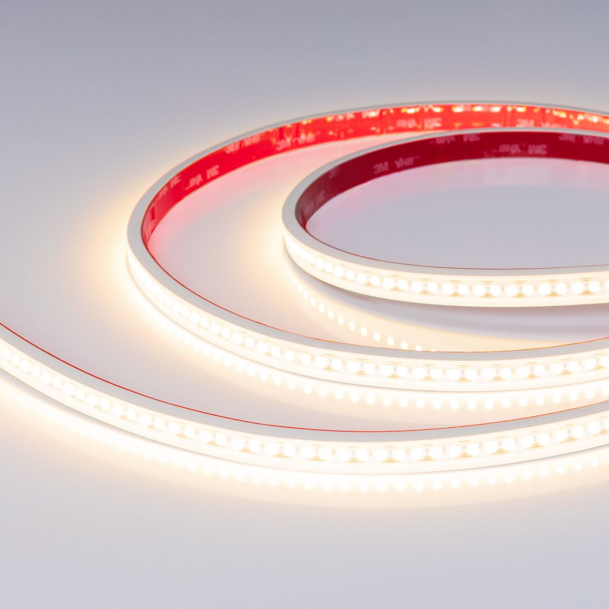 Светодиодная лента герметичная Arlight RTW-PS-A180-12mm 48V Warm3000-CX2 (19 W/m, IP67, 10m) (CRI>90) 063804