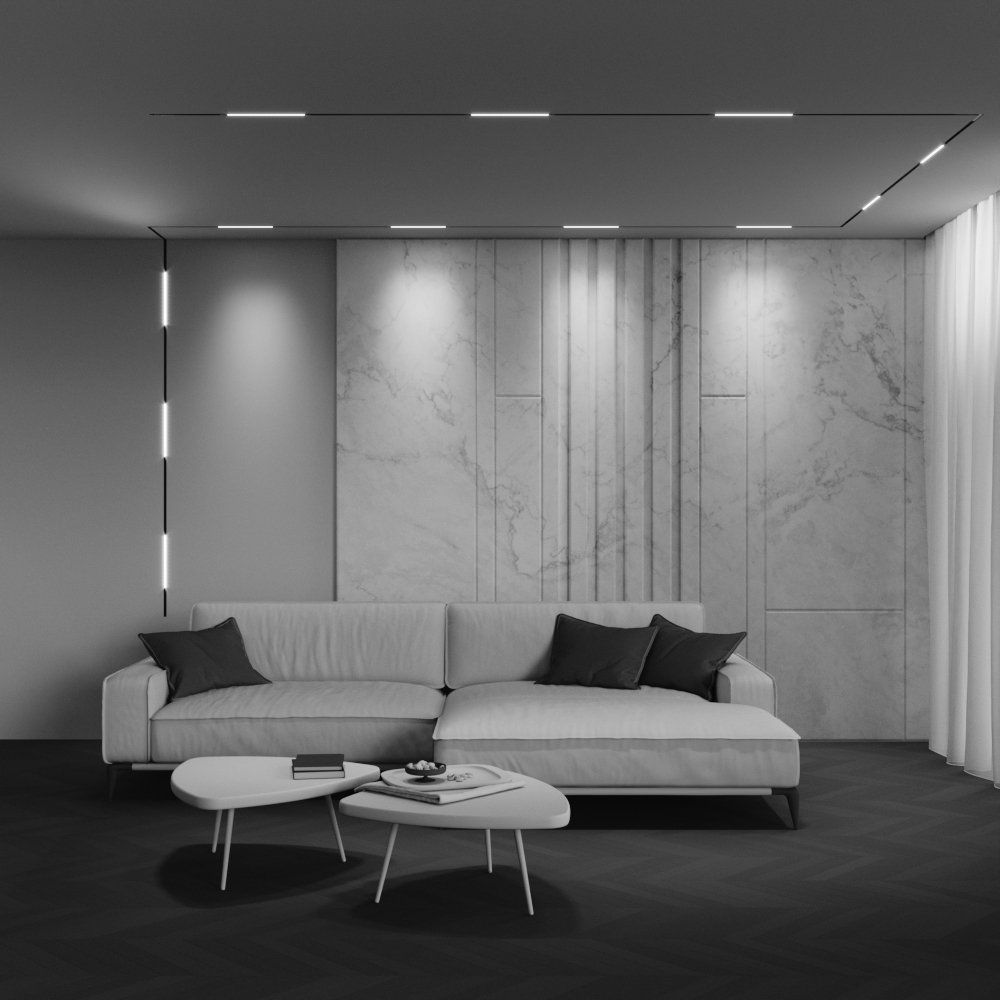 Трековый магнитный светильник Maytoni Technical Basis Exility X TR240-2-6W4K-B