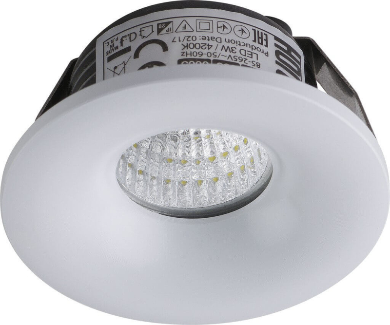 Встраиваемый светодиодный светильник Horoz Bianca 3W 4200К матовый хром 016-036-0003 HRZ00002302