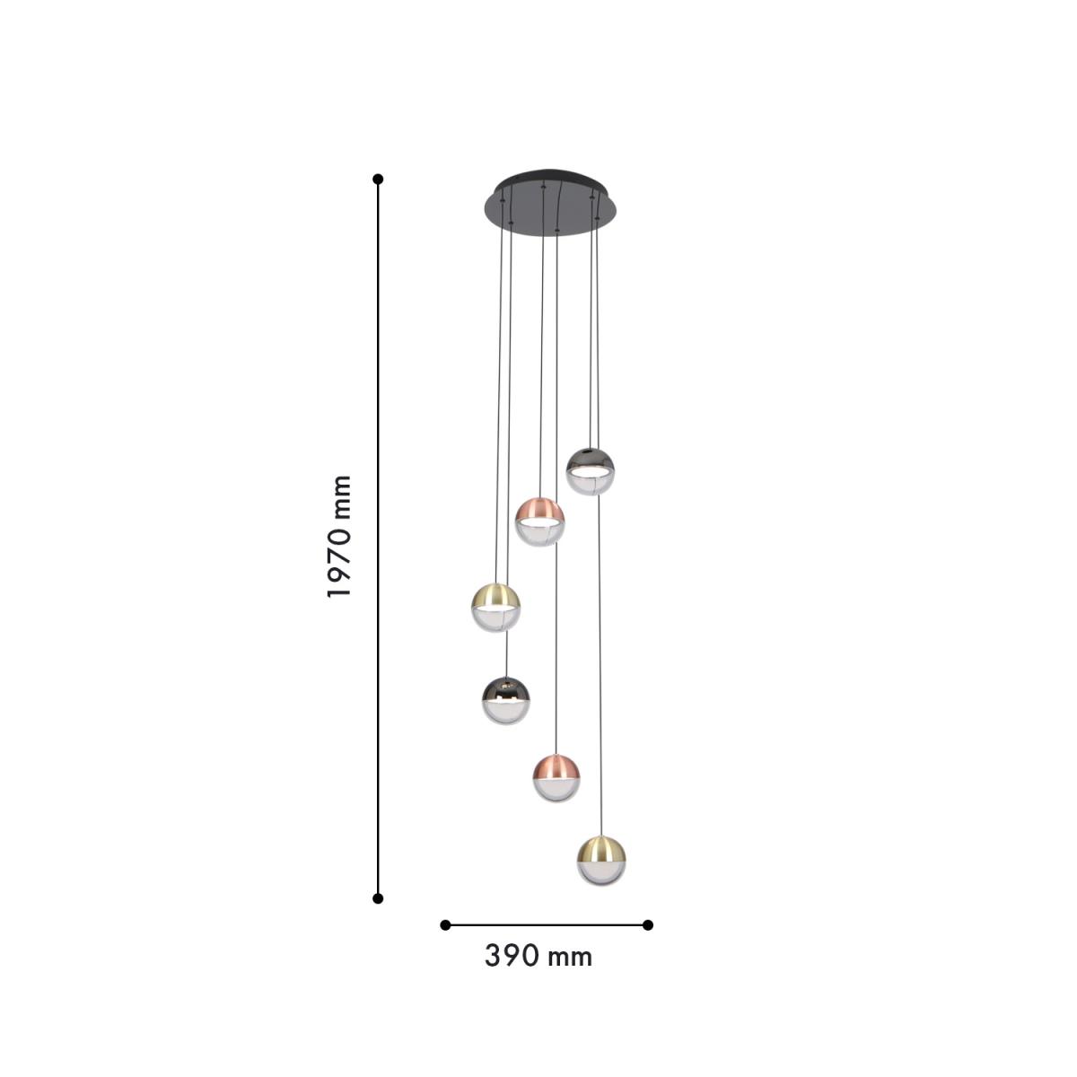 Каскадная люстра Favourite Luna 4371-6P