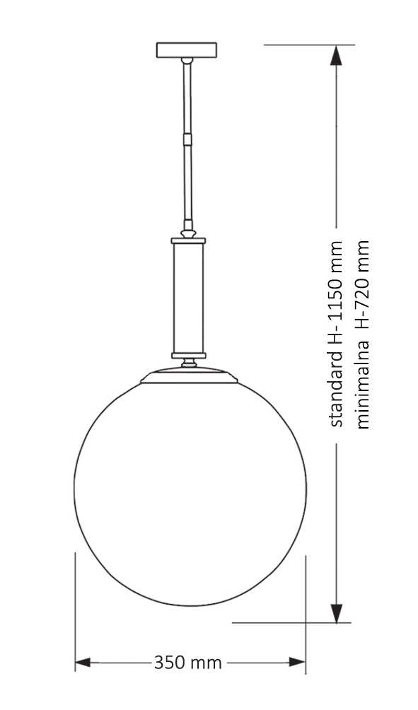 Подвесной светильник Kutek Mood Artu Glass ART-ZW-1 (Z) G350