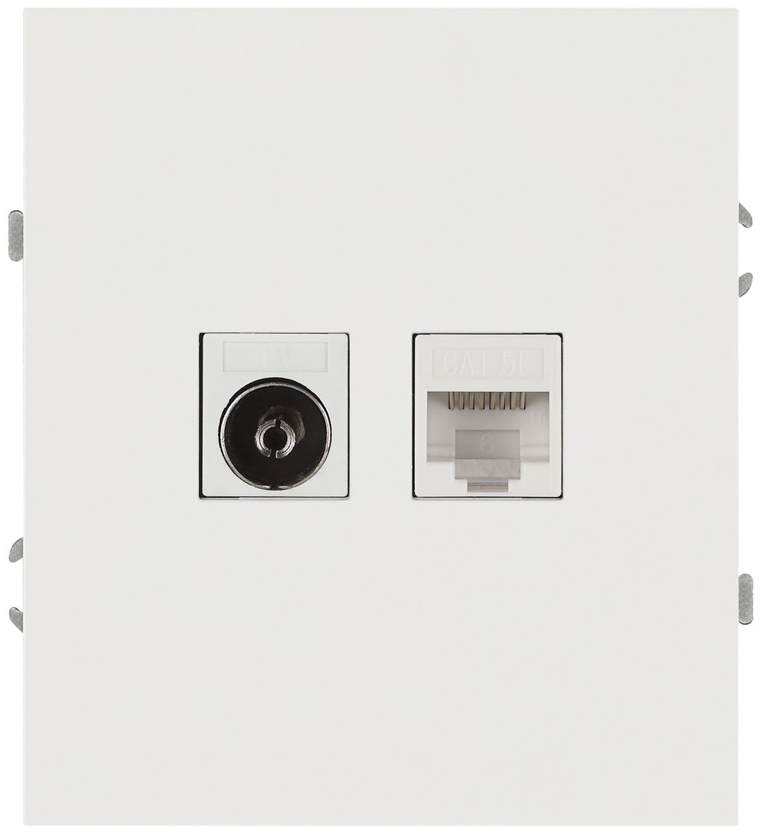 Розетка Эра Arktik 16-3110-08 комбинированная RJ45+TV белый матовый Б0070501
