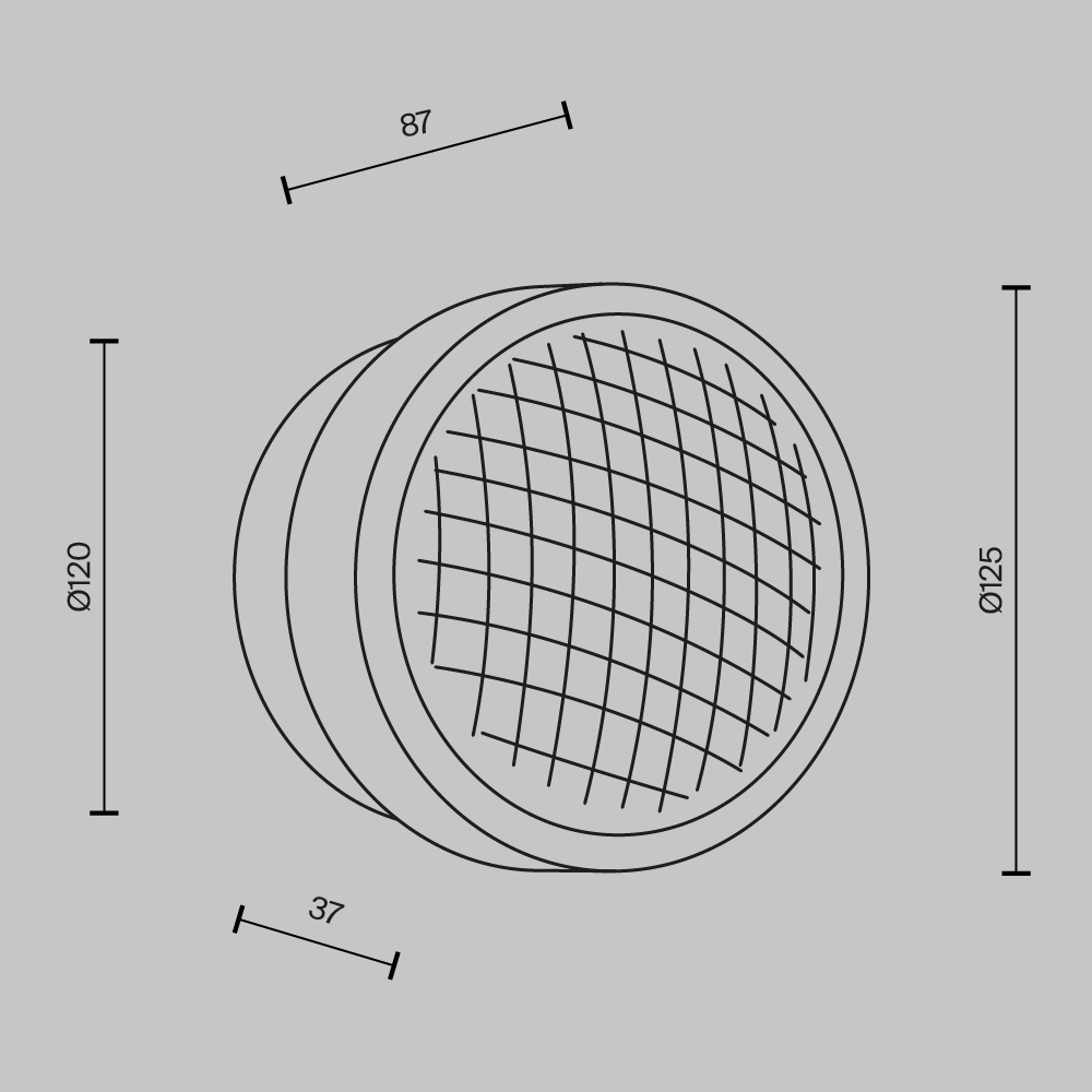 Настенный светильник Maytoni Olo MOD493WL-L6PTK