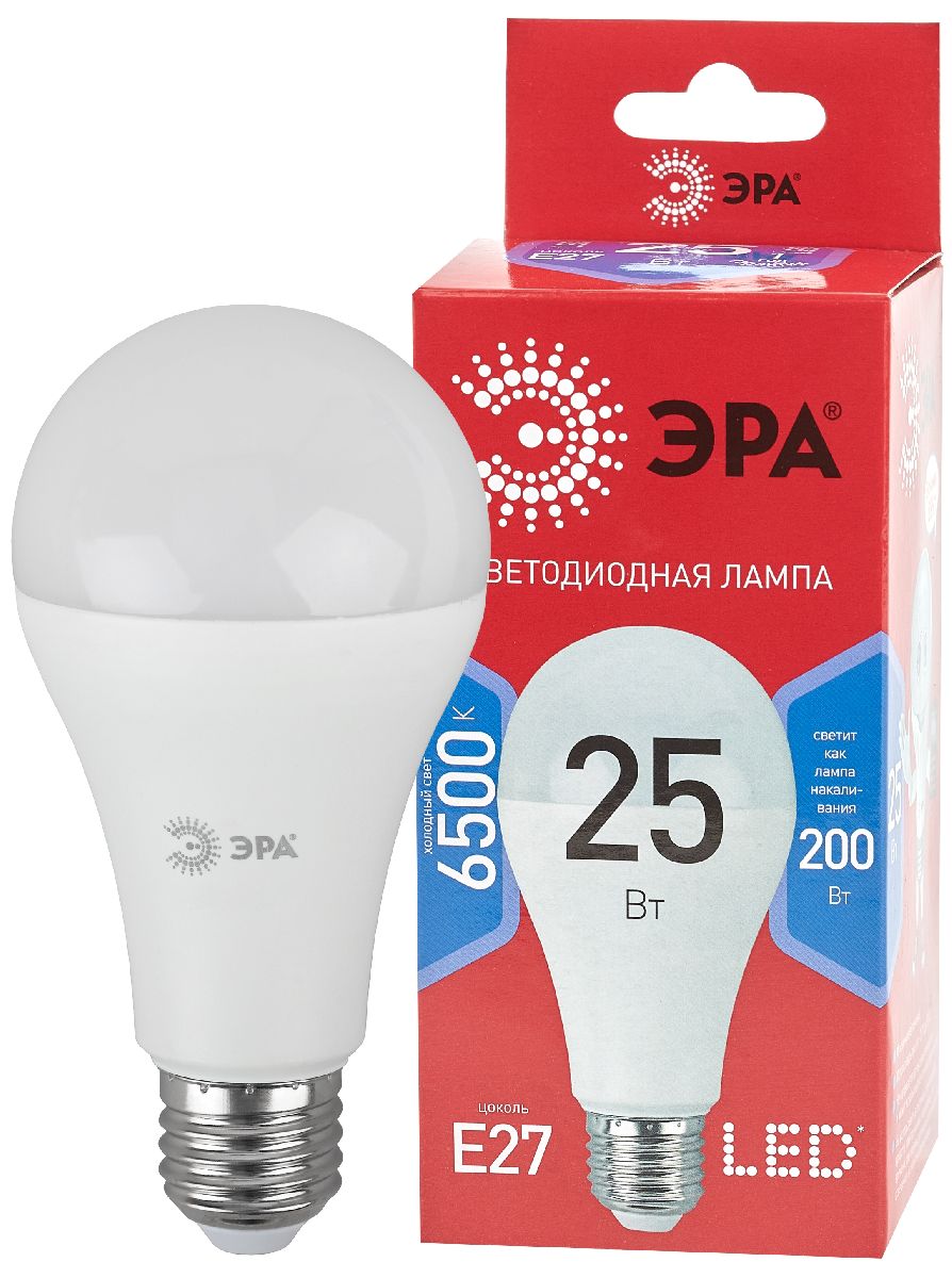 Лампа светодиодная Эра E27 25W 6500K LED A65-25W-865-E27 R Б0048011