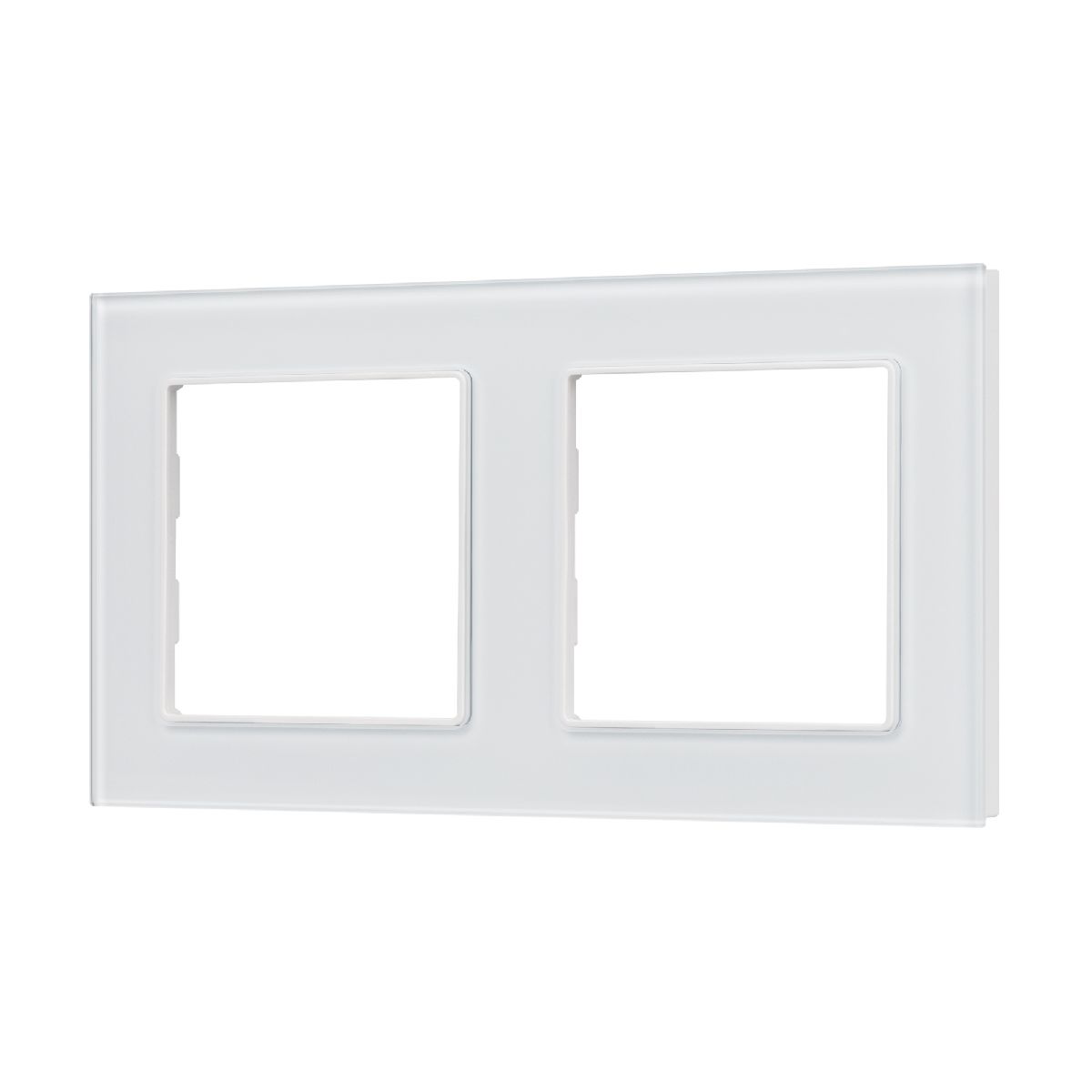 Рамка двухместная Arlight FRM-GLARE-GS-2-WH 043796