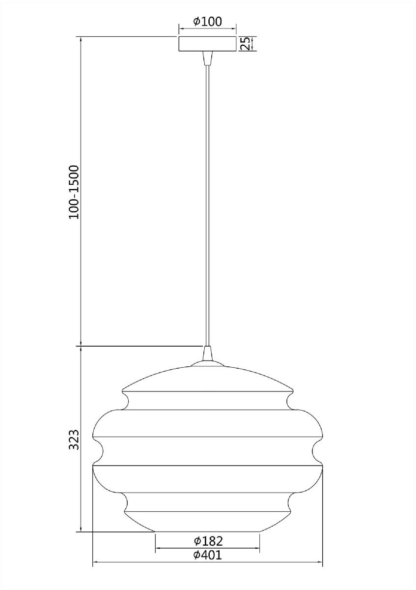Подвесной светильник Maytoni Ruche P078PL-01BL