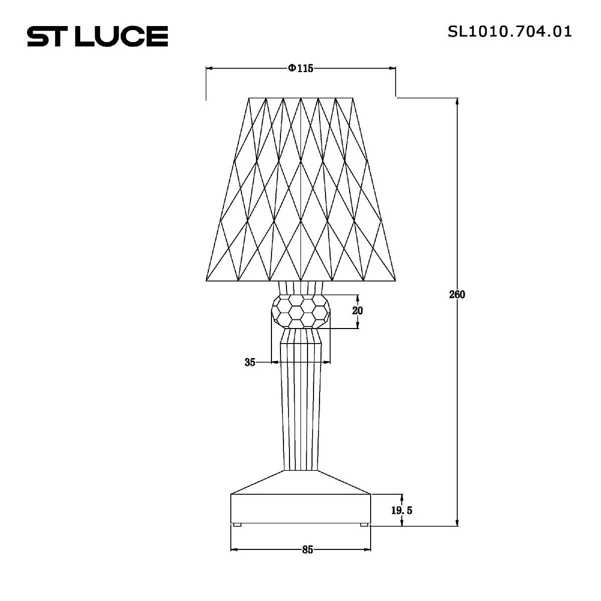 Настольная лампа ST Luce Sparkle SL1010.704.01