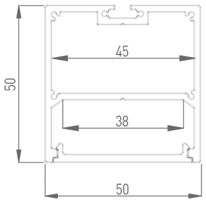 Алюминиевый профиль DesignLed LS.5050-R 010368