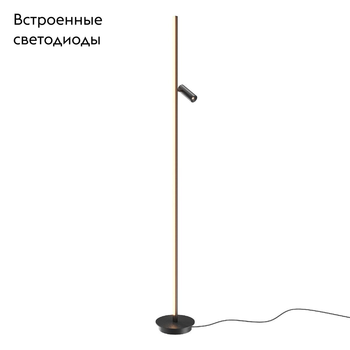 Торшер в современном стиле современный Maytoni Thin MOD395FL-L28B3K