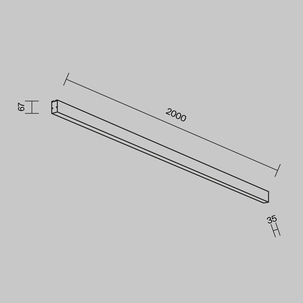 Линейный светильник Maytoni Technical LL311040