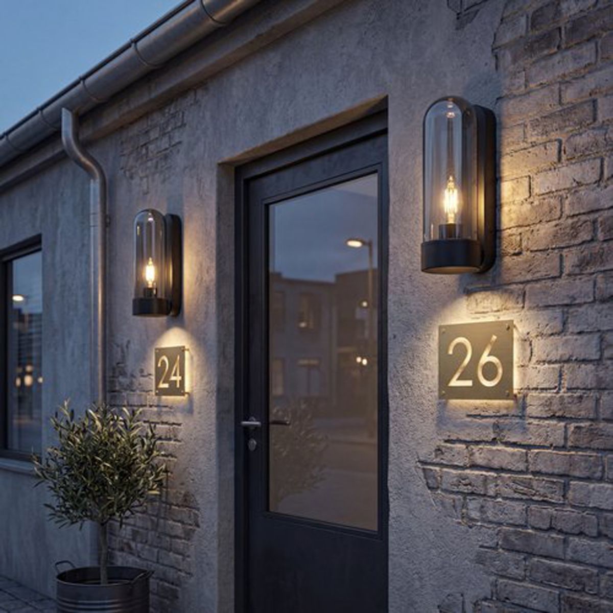 Уличный настенный светильник Reluce 08336-9.2-001JH E27 BK RLOS