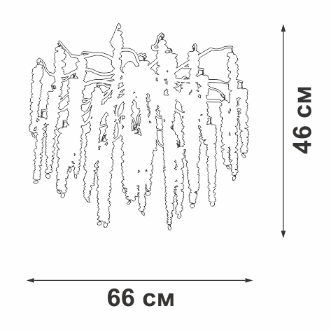 Потолочная люстра Vitaluce V2855-8/7PL