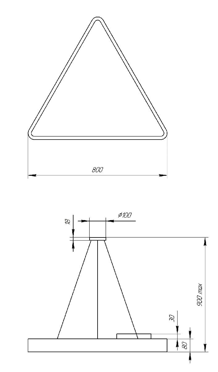 Подвесной светодиодный cветильник Geometria ЭРА Delta SPO-152-B-40K-048 Б0050577