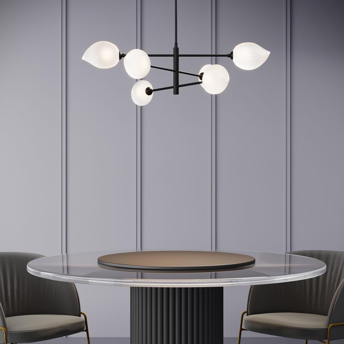 Люстра на штанге Eurosvet Sinki 30189/6 черный a065721