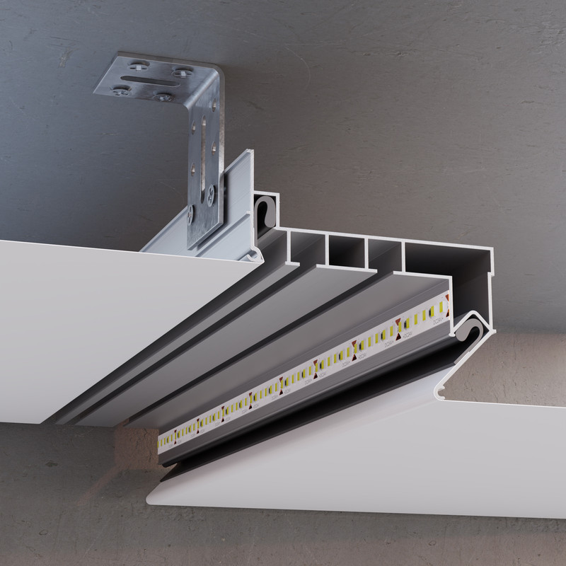 Алюминиевый профиль для натяжного потолка Apeyron 08-59