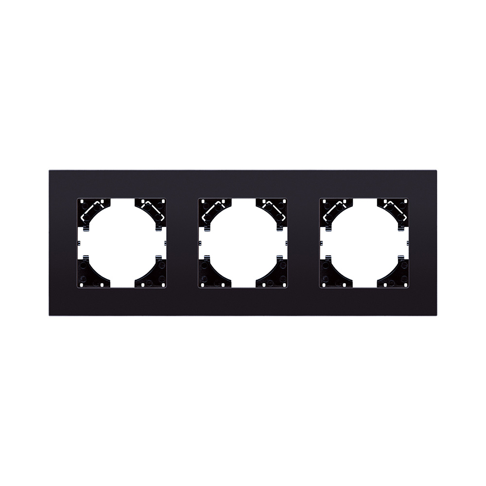 Рамка 3-постовая, стекло черный Kollinger Reflex MG RM3BK