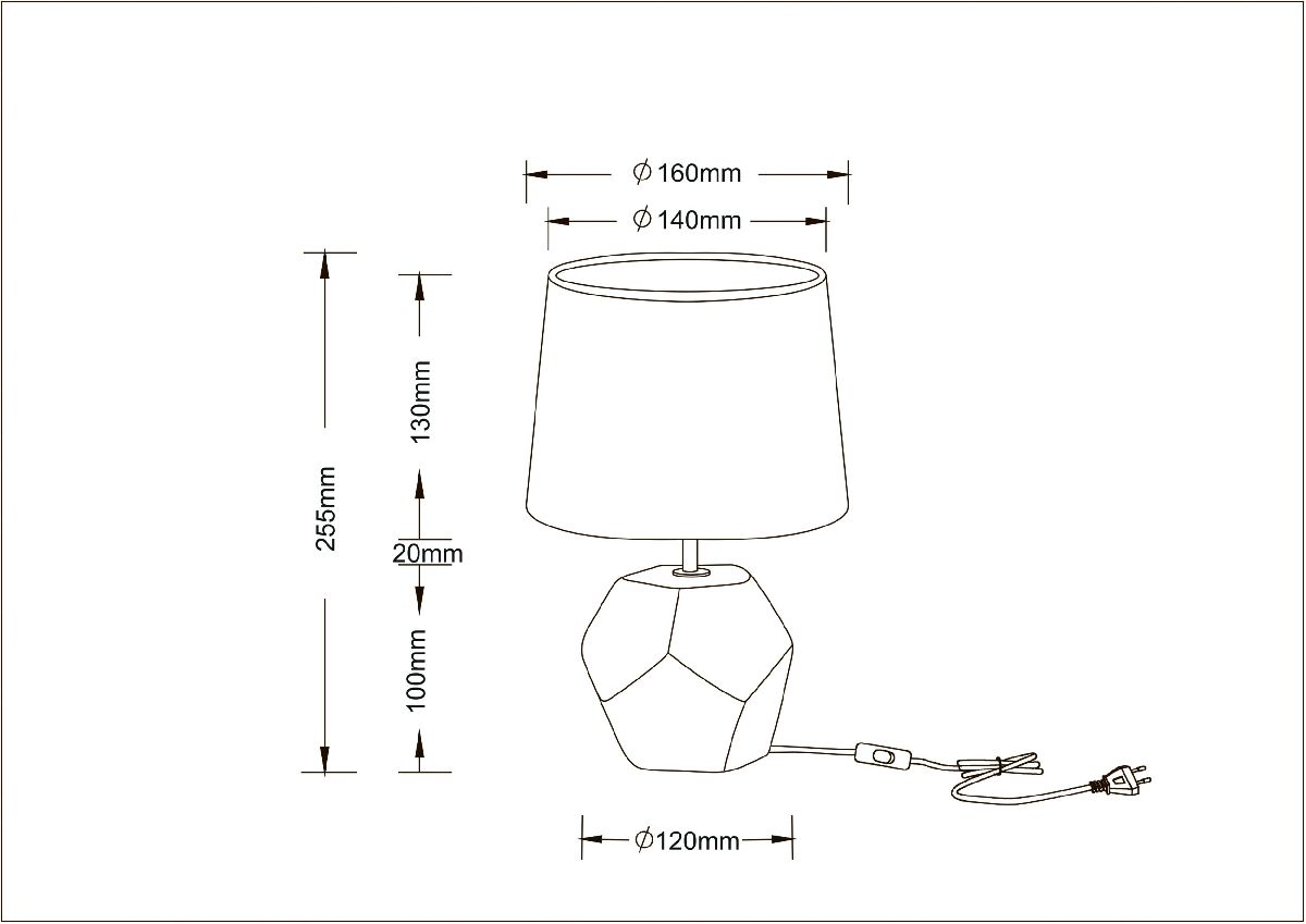 Настольная лампа Arte Lamp Zibal A5005LT-1WH