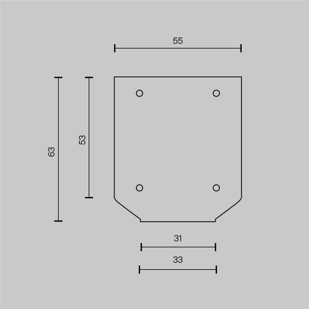 Заглушка торцевая к профилю, 2шт Maytoni Technical TRA034MPEC-21S(N)
