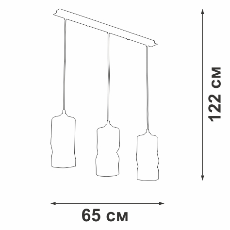 Подвесной светильник Vitaluce V4853-1/3S