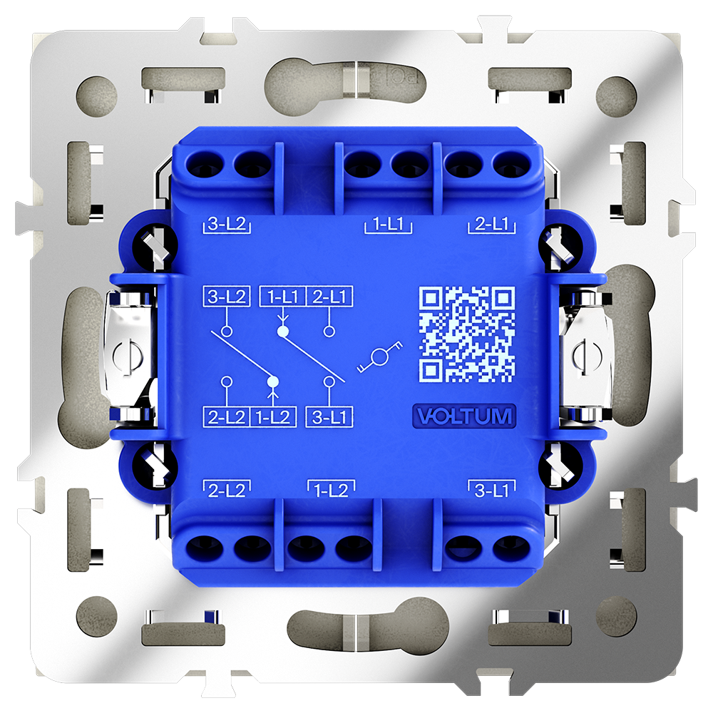 Проходной переключатель двухклавишный Voltum S70 VLS020304