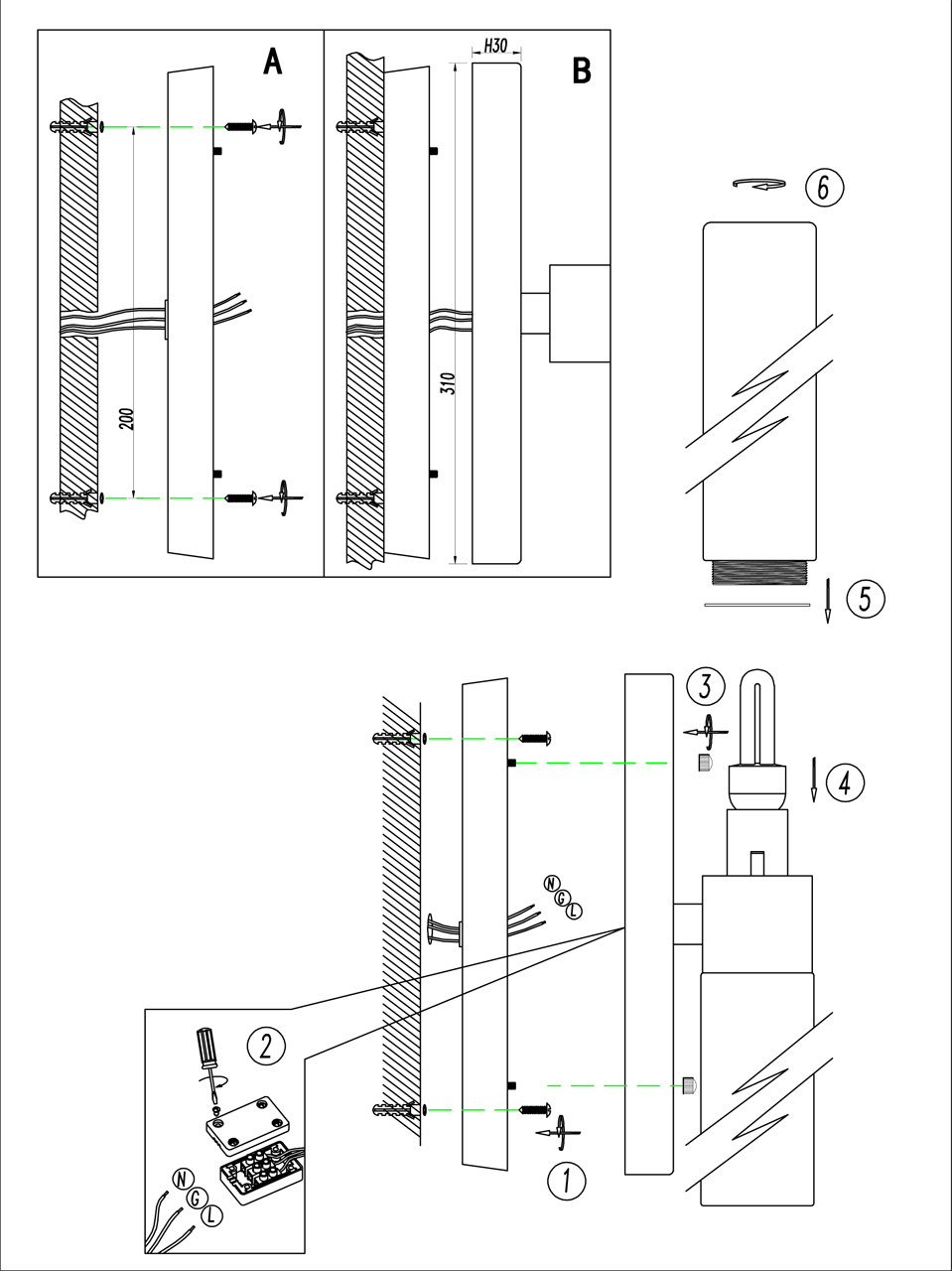Подсветка для зеркал Odeon Light Tingi 2660/2W