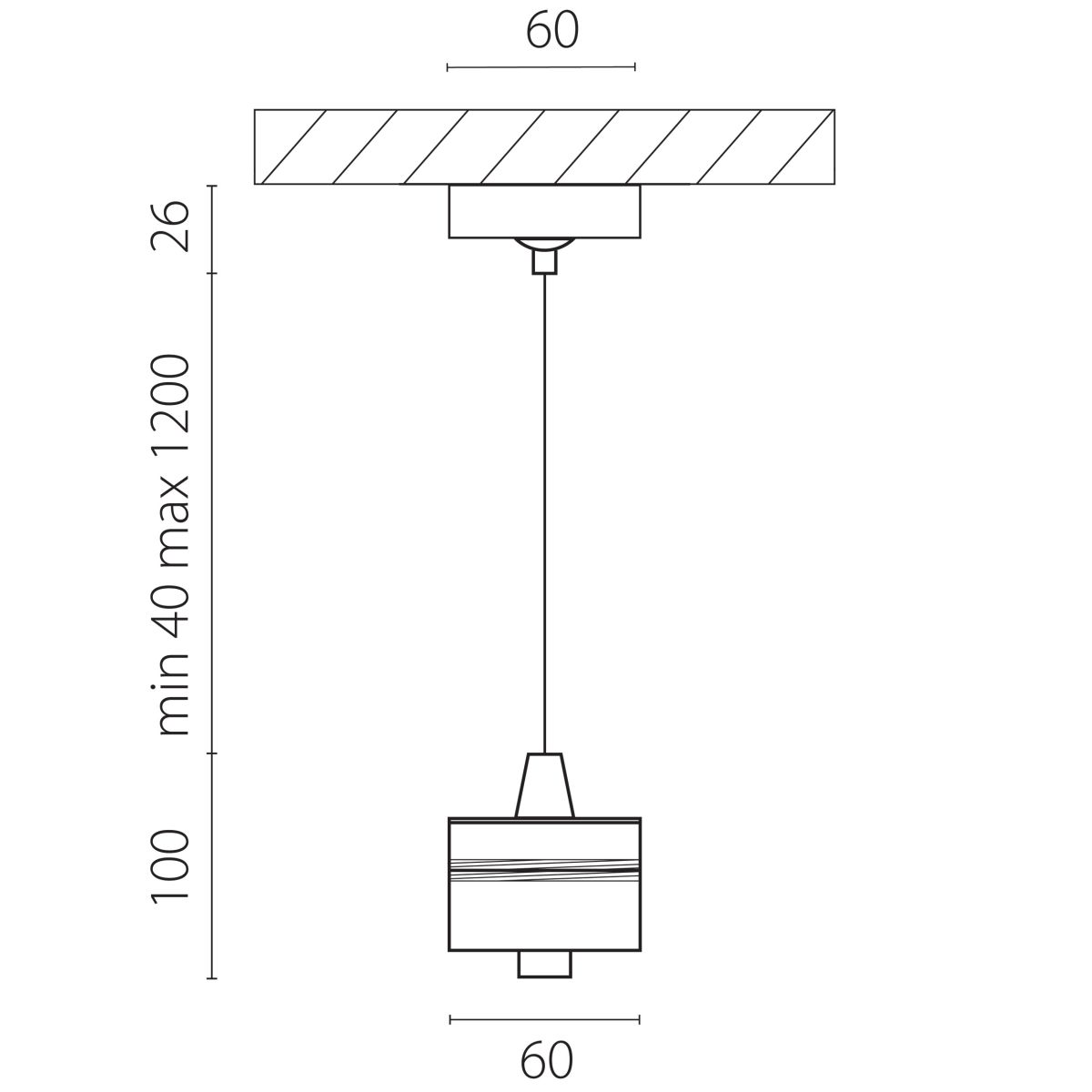 Подвес с верхней светящейся частью к 21443x-214440/21448x/21449x LED 5W 395Lm 4000K Lightstar 590057-4000