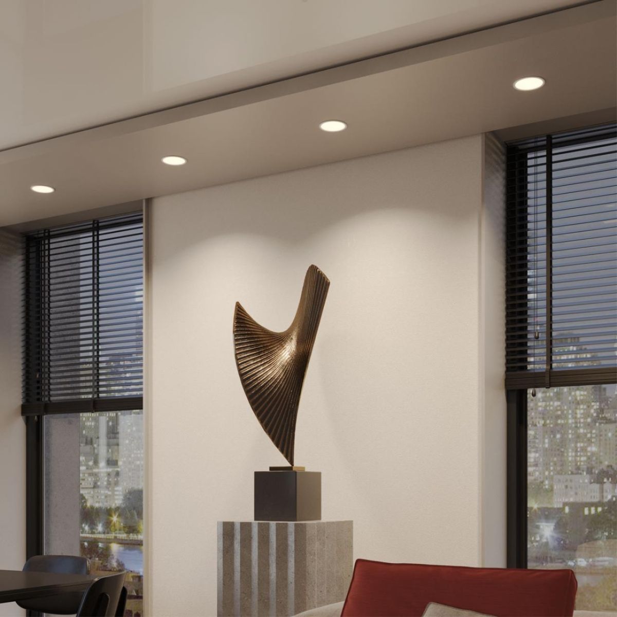 Встраиваемый светильник с переключателем цветовой температуры Novotech Wir Lante 359879