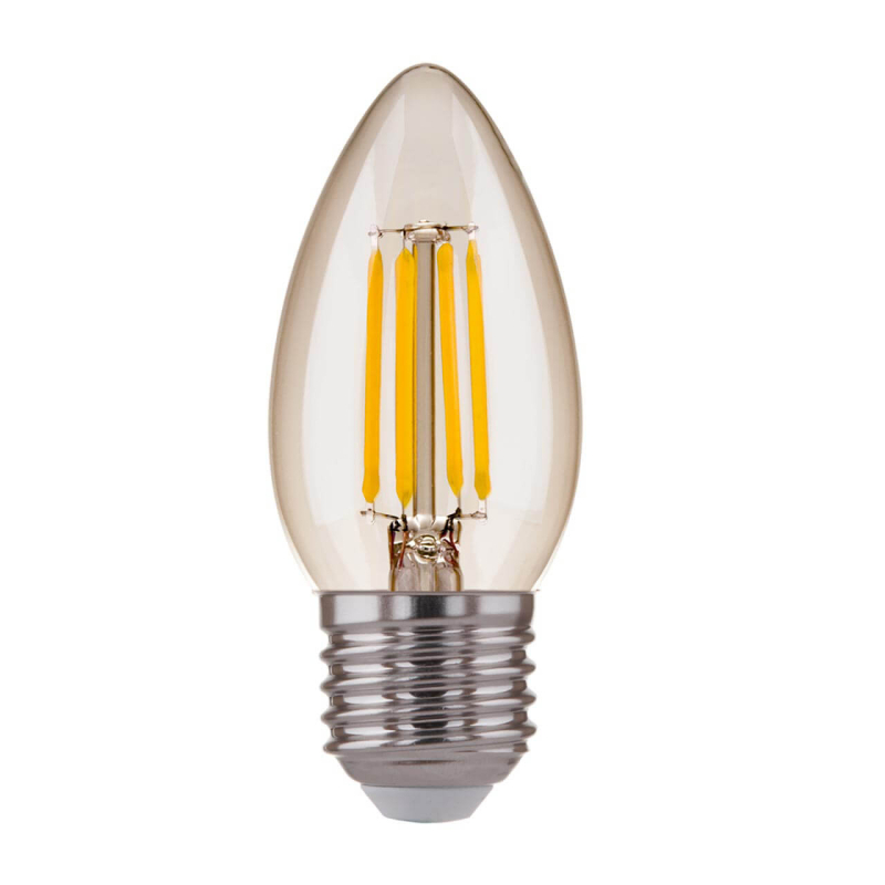 Лампа светодиодная филаментная Elektrostandard E27 7W 3300K прозрачная 4690389125256