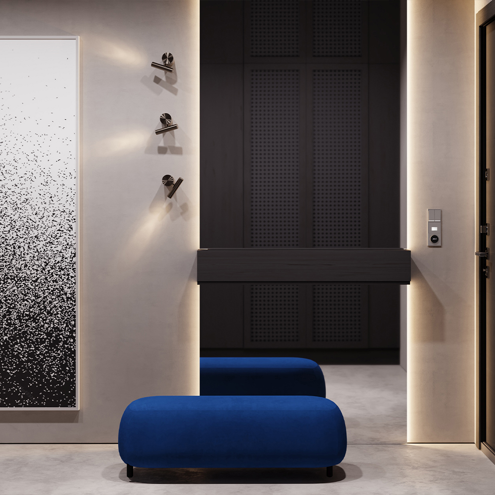 Терморегулятор электронный Voltum S70 с индикацией и датчиком, для теплого пола, (капучино) VLS070114