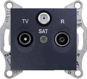 Розетка TV/R/SAT проходная Schneider Electric Sedna 8dB SDN3501270