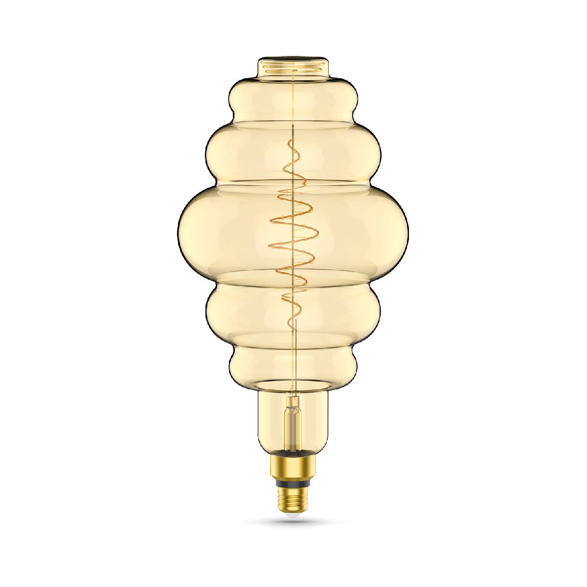 Лампа светодиодная филаментная Gauss E27 8,5W 2000K янтарная 161802105