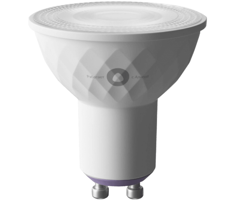 Умная светодиодная лампа Yandex Яндекс.Лампа 3 GU10 4,9W 2700/6500K YNDX-00019