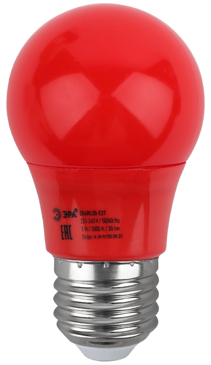 Лампа светодиодная Эра E27 3W 3000K ERARL50-E27 Б0049580