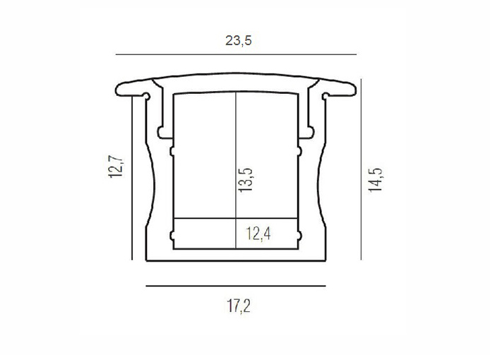 Алюминиевый профиль Donel DN18501RAL9003