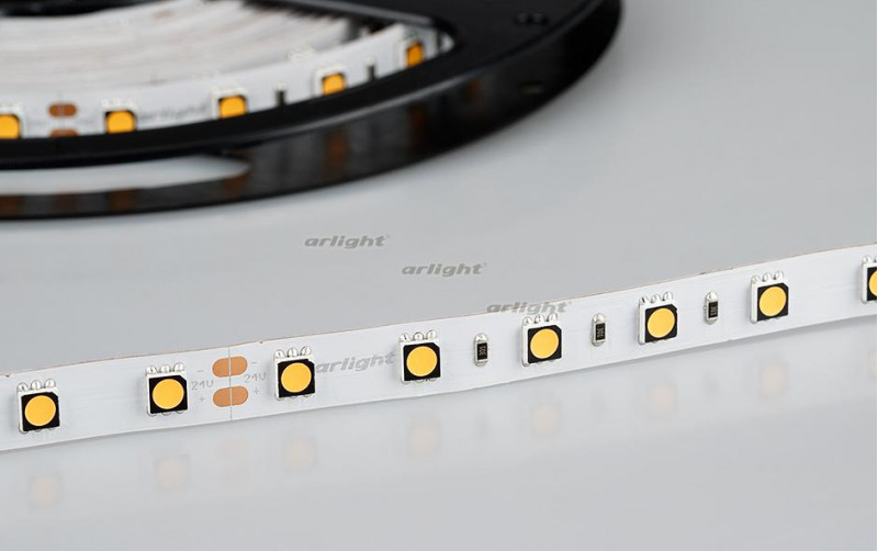 Светодиодная лента Arlight RT 2-5000 24V Warm3000 2x (5060, 300 LED, CRI98) 021421