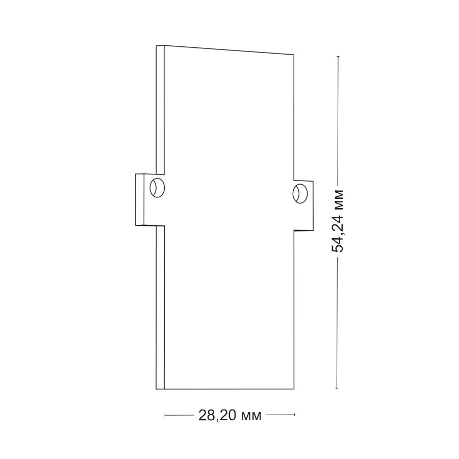 Заглушка для магнитной системы Ledron АВД-7715-Z White 00000017999