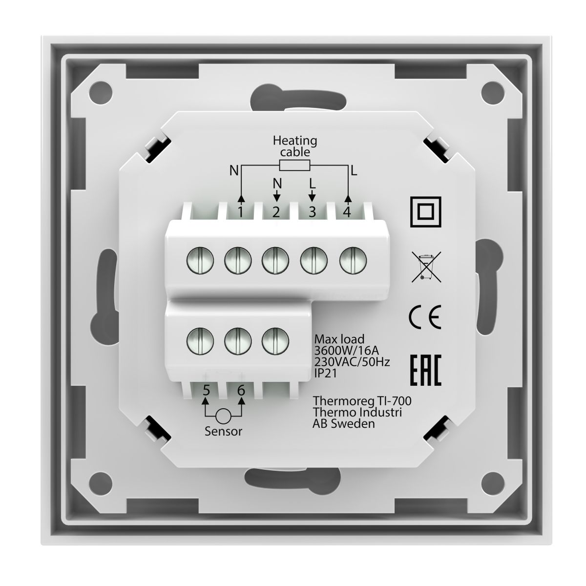 Терморегулятор Thermoreg TI-700 NFC White
