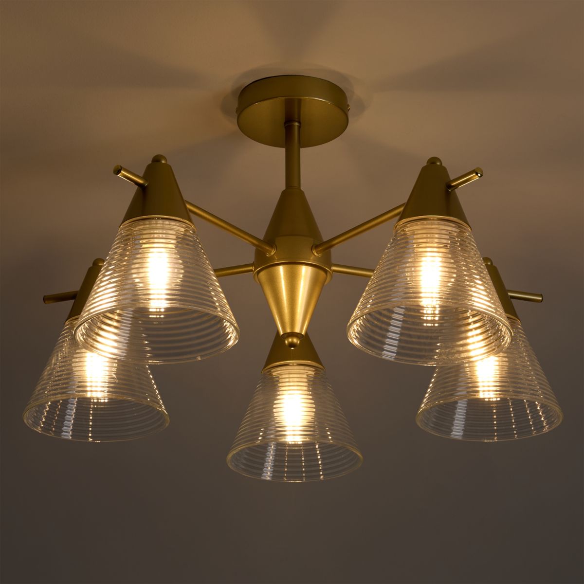 Люстра на штанге Freya Blissa FR5588CL-05BZ