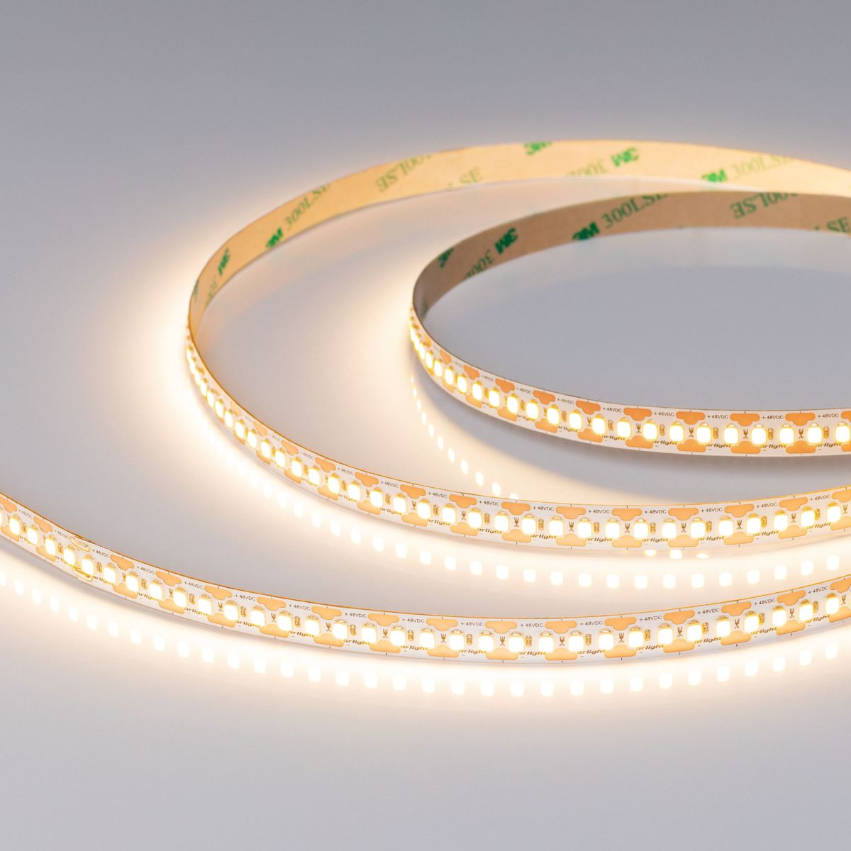 Светодиодная лента Arlight UL-A180-10mm 48V Warm3000-CX2 (19 W/m, IP20, 10m) 063797