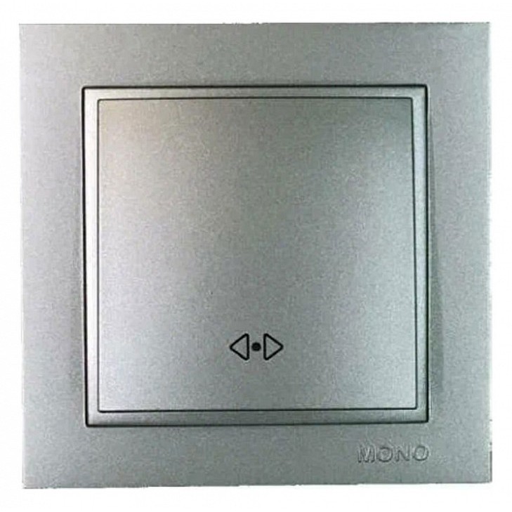 Выключатель одноклавишный перекресный Mono Electric Despina 10A 250В антрацит 102-242425-112