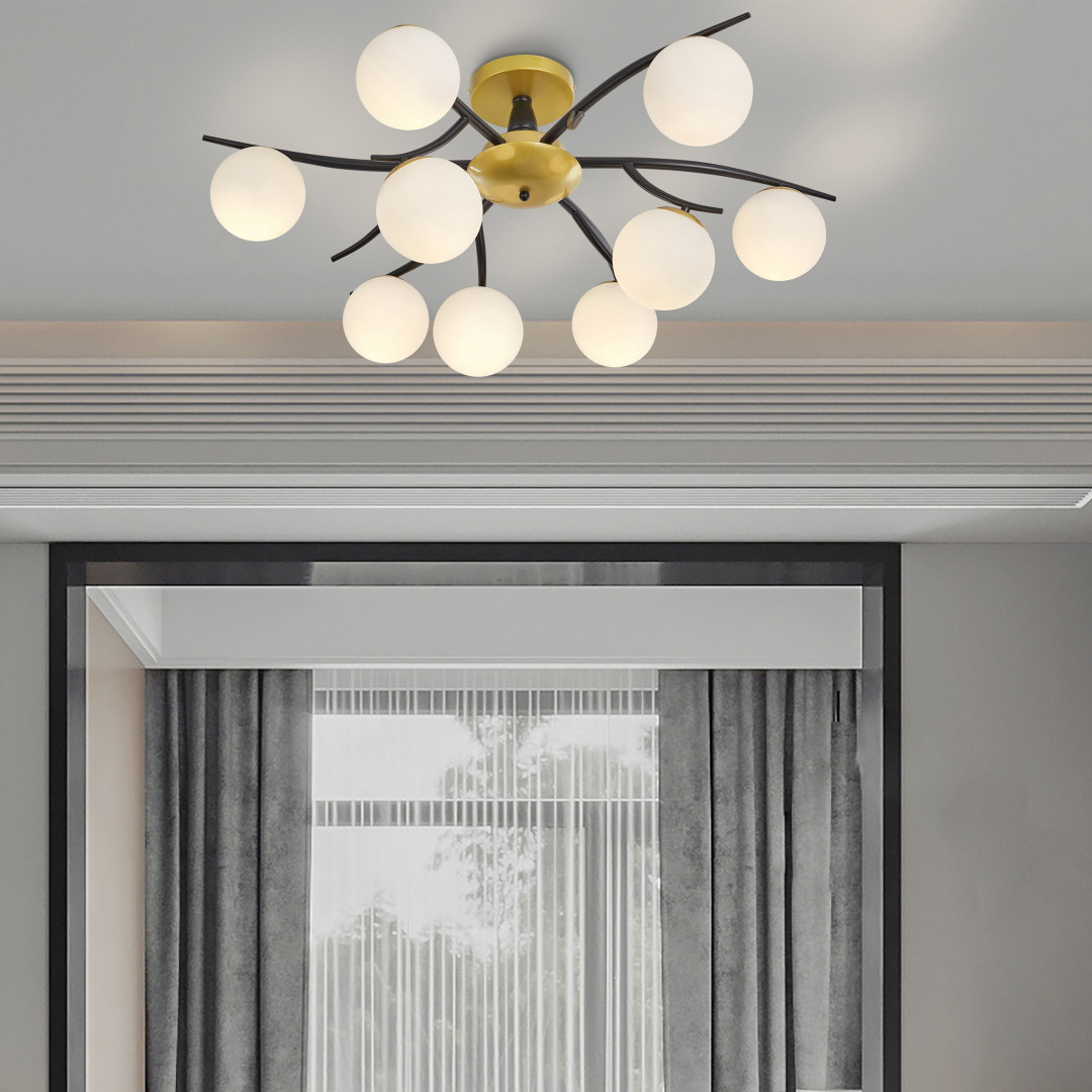 Потолочная люстра Arte Milano Neapolis 273408/9 BK/GD