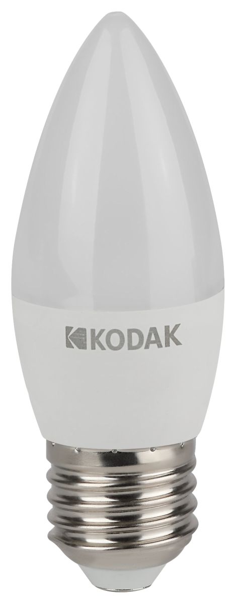 Лампа светодиодная Kodak LED B35-7W-840-E27 K 7Вт свеча нейтральный белый свет Е27 Б0057627